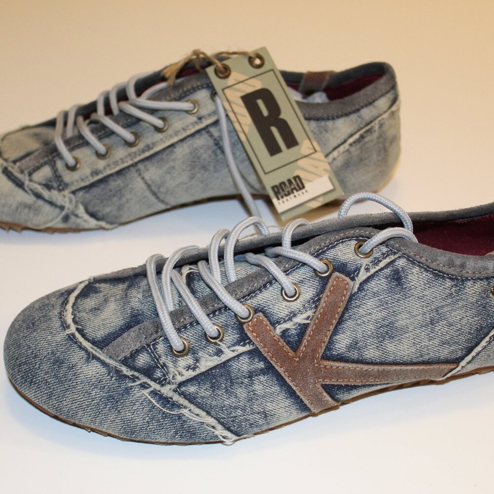 New w/Tags On The Road Brand Denim Casual Dress Shoes. Size EU 42, US 9, UK 8